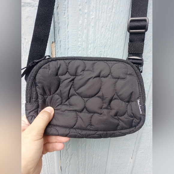 Vera Bradley Disney Mickey Featherweight mini belt bag in black - Picture 1 of 6